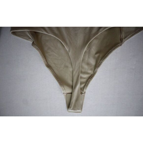 Lululemon Women's Sz S Mojave Tan Wundermost Nulu Square Neck L/S Bodysuit - Picture 9 of 11